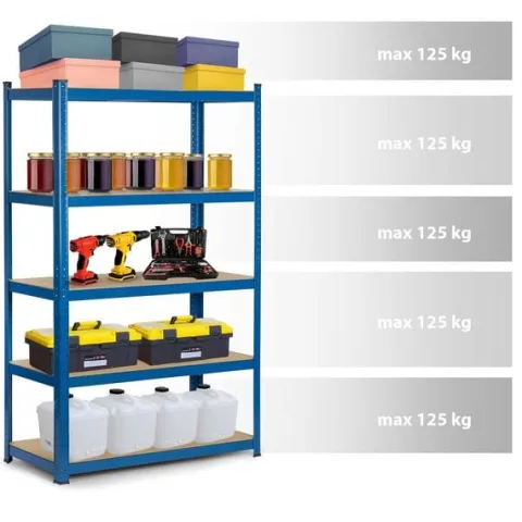 Regał metalowy magazynowy 150 x 75 x 30 Humberg 4842