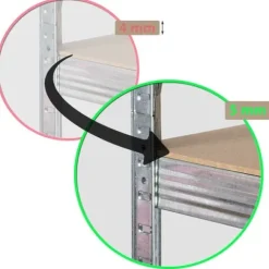 Regał metalowy magazynowy 180 x 90 x 40 Humberg 4846