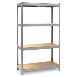 Regał metalowy magazynowy zestaw 2 szt 150 x 75 x 30 cm Plonos PL-700