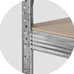 Regał metalowy magazynowy zestaw 2 szt 174 x 80 x 40 cm Plonos PL-701