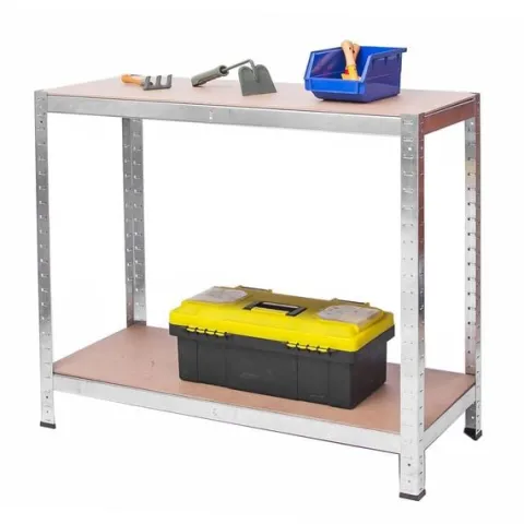 Regał metalowy magazynowy zestaw 2 szt 174 x 80 x 40 cm Plonos PL-701