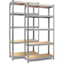 Regał metalowy magazynowy zestaw 2 szt 150 x 75 x 30 cm Humberg HR-810
