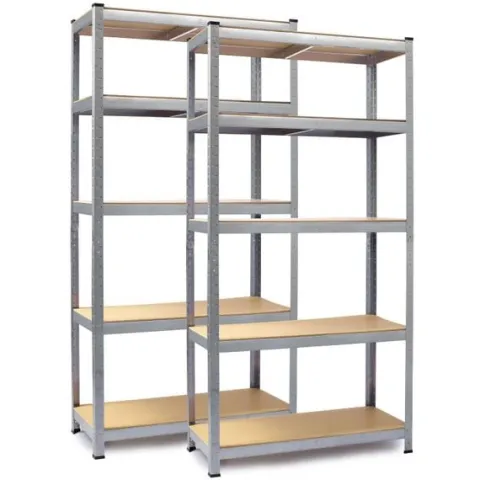 Regał metalowy magazynowy zestaw 2 szt 150 x 75 x 30 cm Humberg HR-810