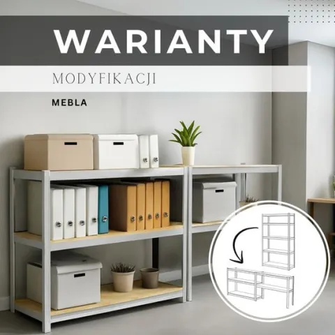 Regał metalowy z 5 półkami 150x75x30cm 625kg do garażu, piwnicy