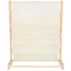 Regał na książki dla dzieci, 80 cm organizer 5 półek, drewniany
