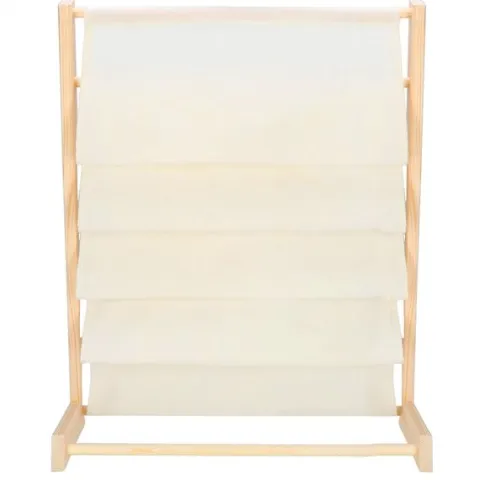 Regał na książki dla dzieci, 80 cm organizer 5 półek, drewniany