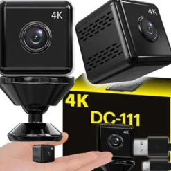 Renew Force Kamera szpiegowska DC-111, Mini kamera panoramiczna WiFi 4K