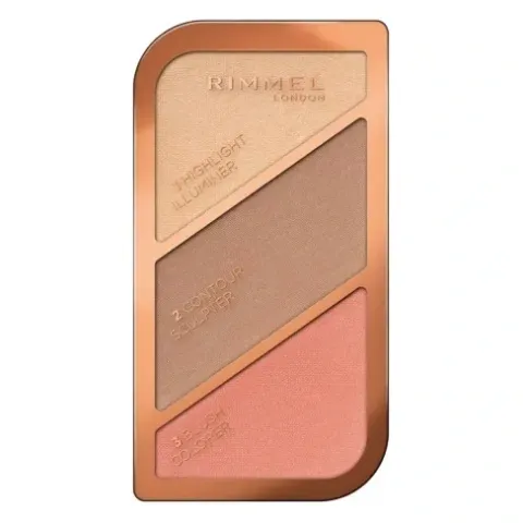 Rimmel Paleta do Konturowania Twarzy 3w1 002 Coral