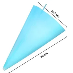 Rękaw cukierniczy silikonowy do dekoracji ciast 50 cm niebieski