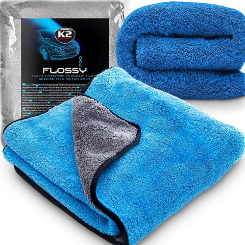 RĘKAWICA DO MYCIA AUTA K2 WASH MITT + K2 FLOSSY RĘCZNIK DO OSUSZANIA 60x90