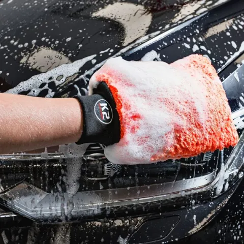 RĘKAWICA DO MYCIA AUTA K2 WASH MITT + K2 FLOSSY RĘCZNIK DO OSUSZANIA 60x90