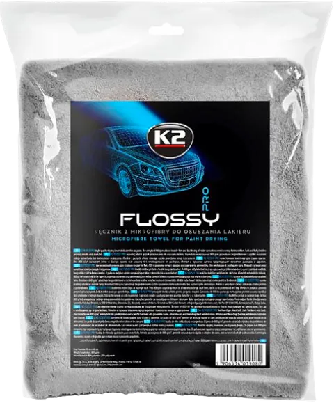 RĘKAWICA DO MYCIA AUTA K2 WASH MITT + K2 FLOSSY RĘCZNIK DO OSUSZANIA 60x90