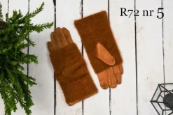 Rękawiczki zimowe damskie DOTYKOWE CIEPŁE GRUBE z ALPAKI KOLORY