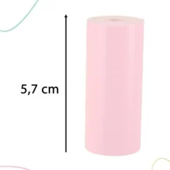 Rolki papier wkład termiczny do mini drukarki 5,7cmx3m 3 sztuki kolorowe
