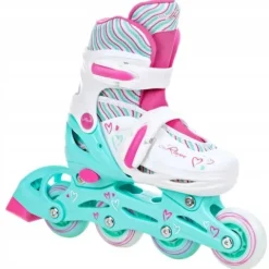 Rolki Raven Loret regulowane Mint Led 27-30