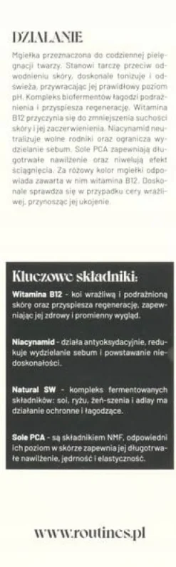 ROUTINES BY ALKMIE MGIEŁKA DO TWARZY TONIZUJĄCA ODŚWIEŻENIE 150 ML