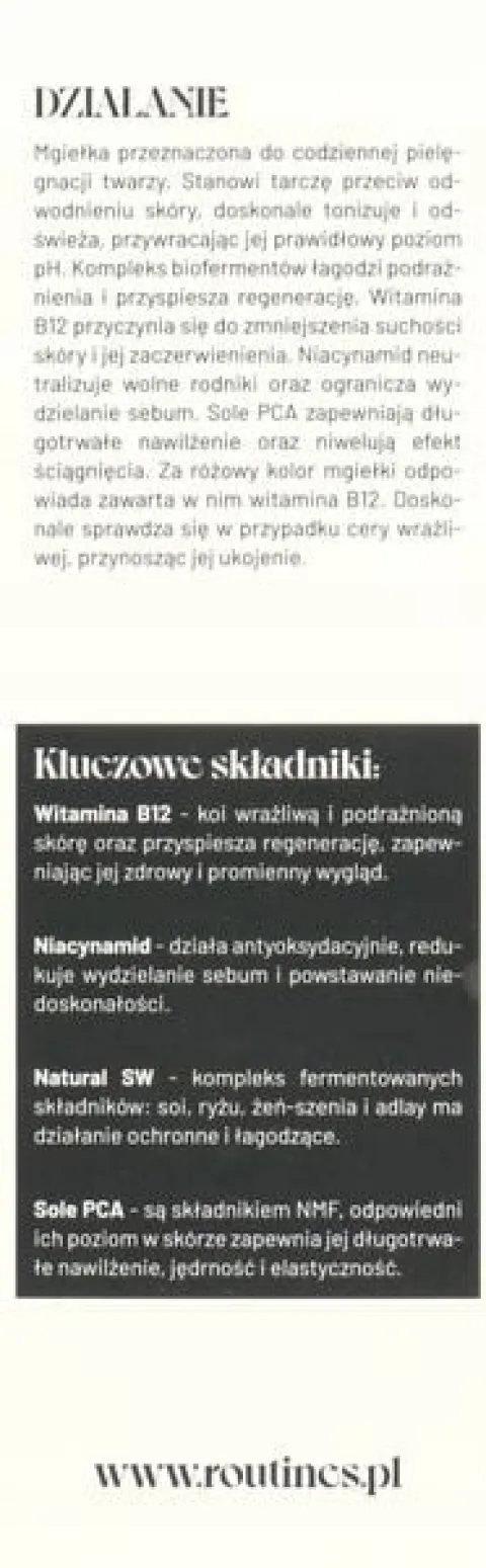 ROUTINES BY ALKMIE MGIEŁKA DO TWARZY TONIZUJĄCA ODŚWIEŻENIE 150 ML