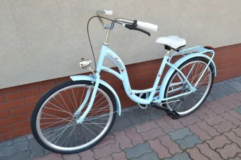 Rower Damski Damka Retro Miejski Vanessa 26 Błękit