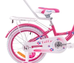 Rower dziecięcy 16 rowerek Fuzlu LILLY różowo-biały aluminiowy