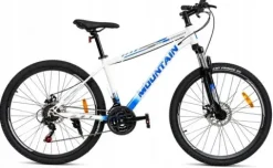 Rower górski MTB 27,5” amortyzacja 21 biegów hamulce tarczowe 160-175 cm