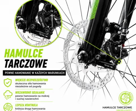ROWER GÓRSKI MTB 26 AMORTYZACJA KOMUNIĘ DZIEWCZYNKI CHŁOPCA 130-160cm ALU