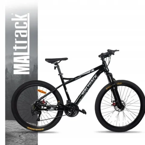 ROWER GÓRSKI MTB 21 BIEGÓW 2 TARCZE STALOWA RAMA 15" KOŁA 26" NÓŻKA ODBLASK