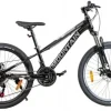 ROWER GÓRSKI MTB 24 CALI NA KOMUNIĘ AMORTYZACJA HAMULCE TARCZOWE 125-150cm