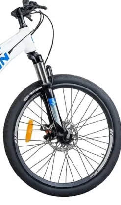 ROWER GÓRSKI MTB 24 CALI NA KOMUNIĘ AMORTYZACJA HAMULCE TARCZOWE 125-150cm