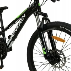 ROWER GÓRSKI MTB 24 CALI NA KOMUNIĘ AMORTYZACJA HAMULCE TARCZOWE 125-150cm
