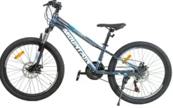 ROWER GÓRSKI MTB 24 CALI NA KOMUNIĘ AMORTYZACJA TARCZE 130-145cm # 374