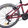 Rower górski MTB Fuzlu Team koła 24 alu. rama 14,5" czerwony/czarny połysk dla chłopca na komunię