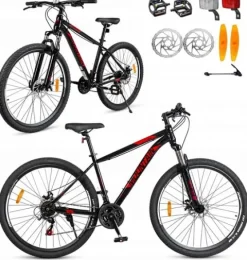 Rower Górski MTB koła 29 Rama 21 | 170-195cm | 21 Biegów | Czarno-czerwony