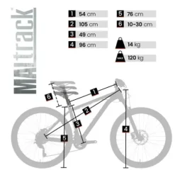 Rower Górski MTB MalTrack NAVY GRAY 27,5''