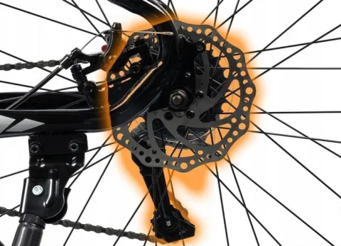 ROWER GÓRSKI MTB MANETKI 21 BIEGÓW 2 TARCZE RAMA 15" KOŁA 26" NÓŻKA