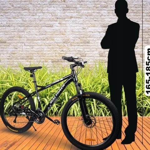 ROWER GÓRSKI MTB MANETKI 21 BIEGÓW 2 TARCZE RAMA 15" KOŁA 26" NÓŻKA