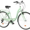 Rower miejski Citybike 7 Biegów 28 cali damski Miętowy