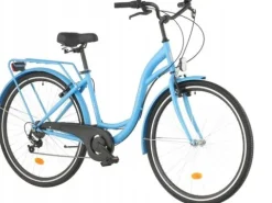 Rower miejski Citybike 28 cali damski Niebieski