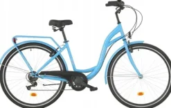 Rower miejski Citybike 28 cali damski Niebieski