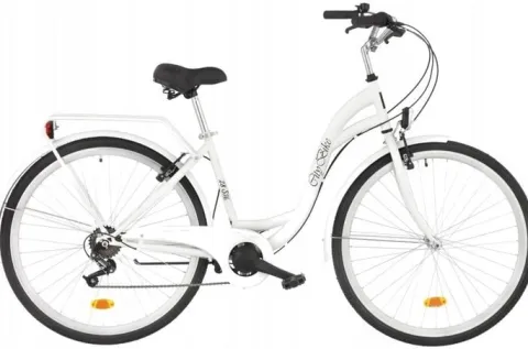 Rower miejski Citybike S7B 28 cali damski Biały