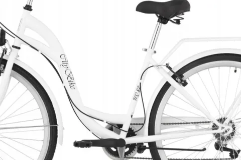 Rower miejski Citybike S7B 28 cali damski Biały