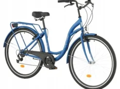 Rower miejski Citybike S7B 28 cali damski Granatowy