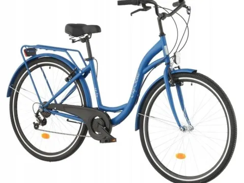 Rower miejski Citybike S7B 28 cali damski Granatowy