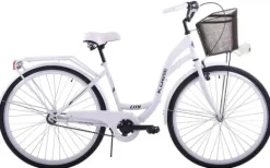 Rower miejski 28 damski Kozbike K25 1s biały