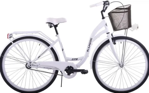 Rower miejski 28 damski Kozbike K25 1s biały