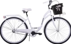 Rower miejski 28 damski Kozbike K25 1s biały