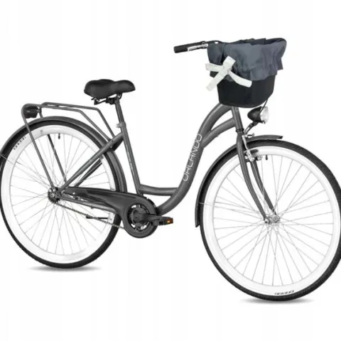 ROWER MIEJSKI DAMSKI 28 LEKKA DAMKA ORLANDO ECO RETRO MĘSKI + GRATIS