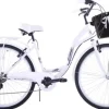 Rower miejski 28 Kozbike City 28 7s biały z koszem