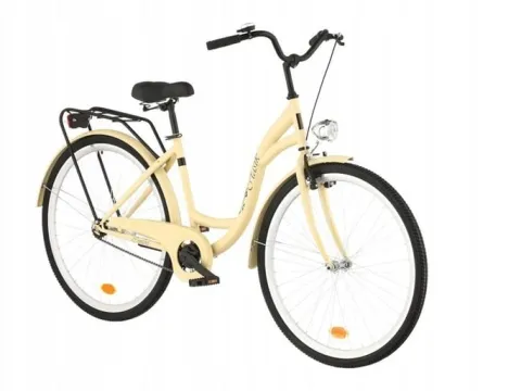 Rower miejski Retro 28 cali damski Cappuccino