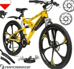 Rower Męski Damski Górski Koła 26 MTB Shimano IWOBIKE 2025 Full Amory
