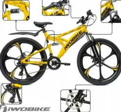 Rower Męski Damski Górski Koła 26 MTB Shimano IWOBIKE 2025 Full Amory